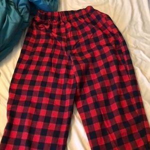Plaid pajama pants